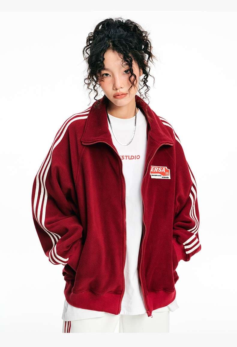 レディース スウェット スポーティーストリート風ジャケット