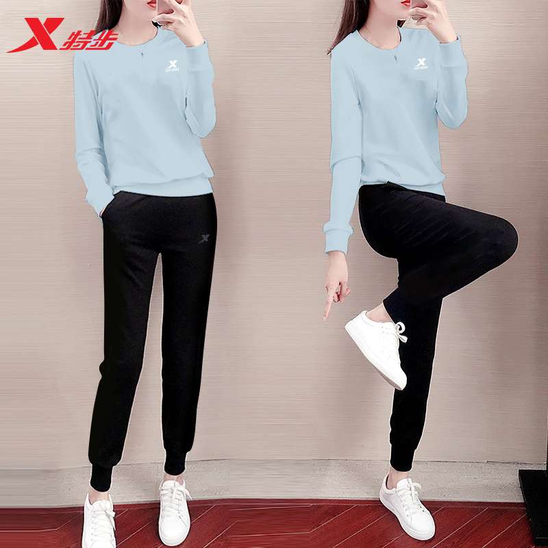 レディース X特歩 パステルカラースウェットセットアップ