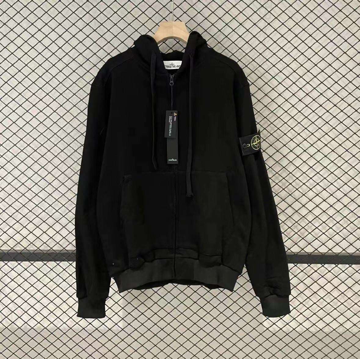 レディース スウェット ストーンアイランド コンパス ロゴ ジップアップ パーカー