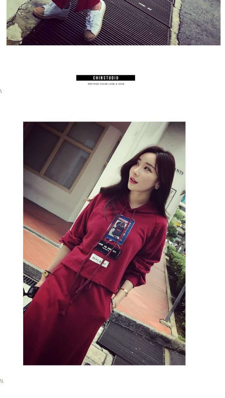 レディース オーバーサイズプリントスウェットパーカー