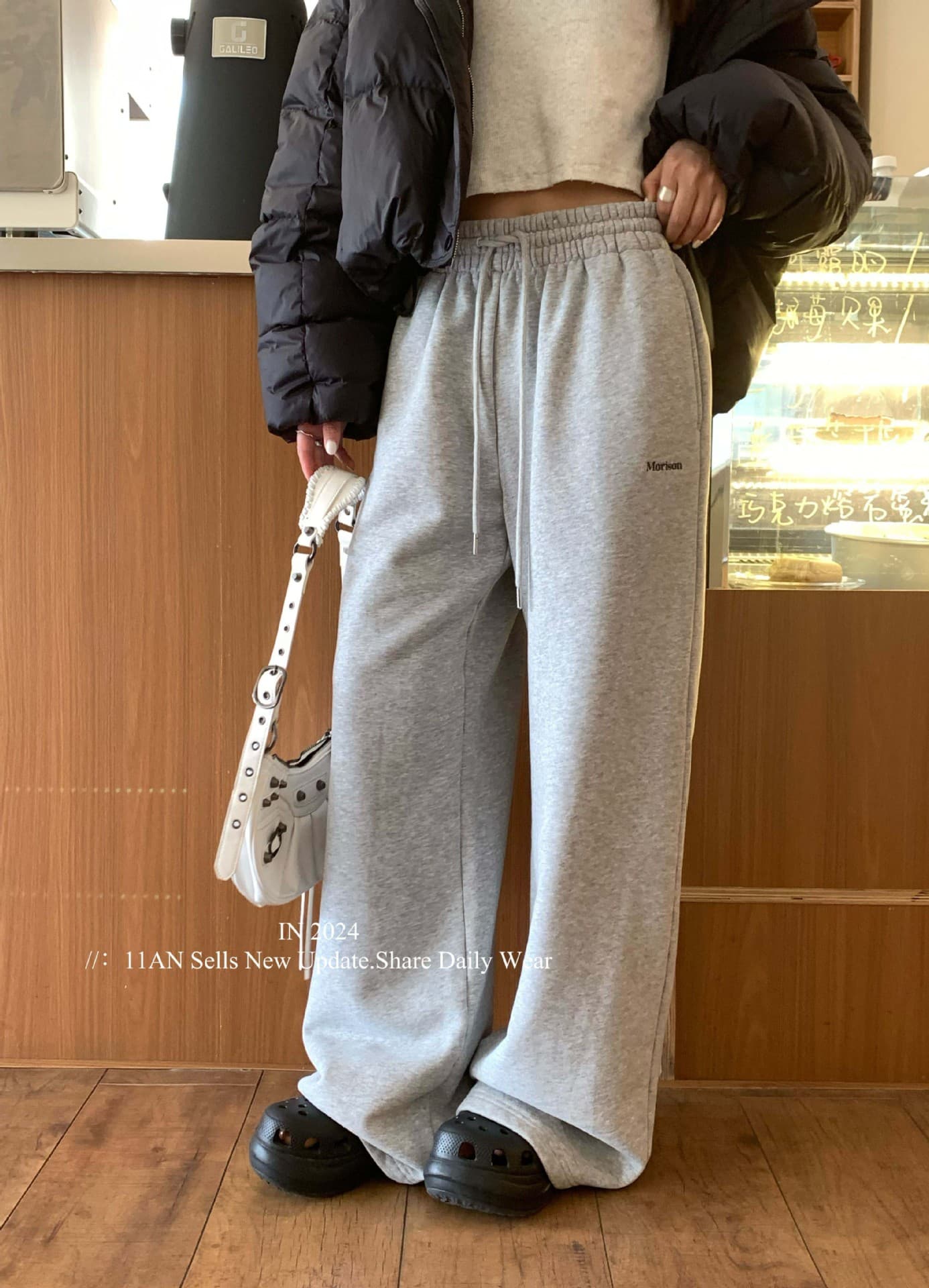 レディース ゆったりシルエット リラックス スウェットパンツ