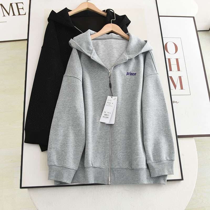 レディース スウェット ゆったりフード付きスポーツブルゾン