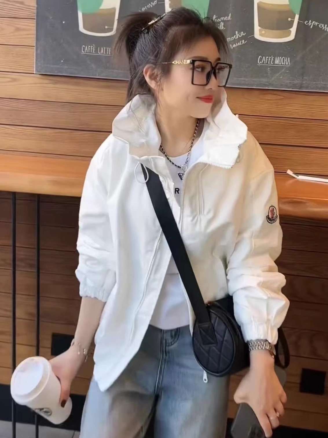 レディース スウェット オーバーサイズ スポーティ ジャケット