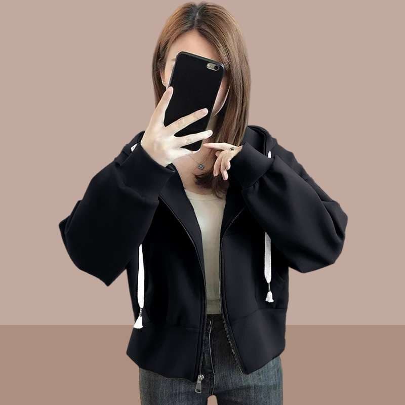 レディース スウェット ゆったりシルエットのジップアップパーカー