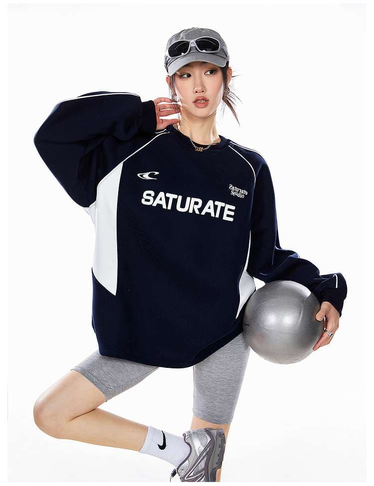 レディース サチュレート オーバーサイズスウェットトップス