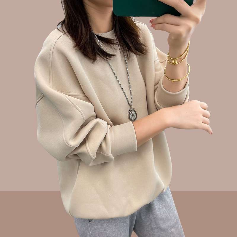 レディース スウェット オーバーサイズ裏起毛プルオーバー