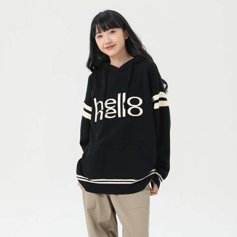 レディース スウェット こんにちはパーカー フリースプルオーバー