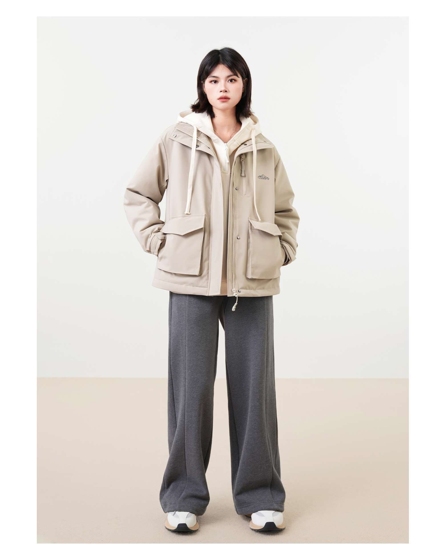 レディース リラックスワイドレッグスウェットパンツ