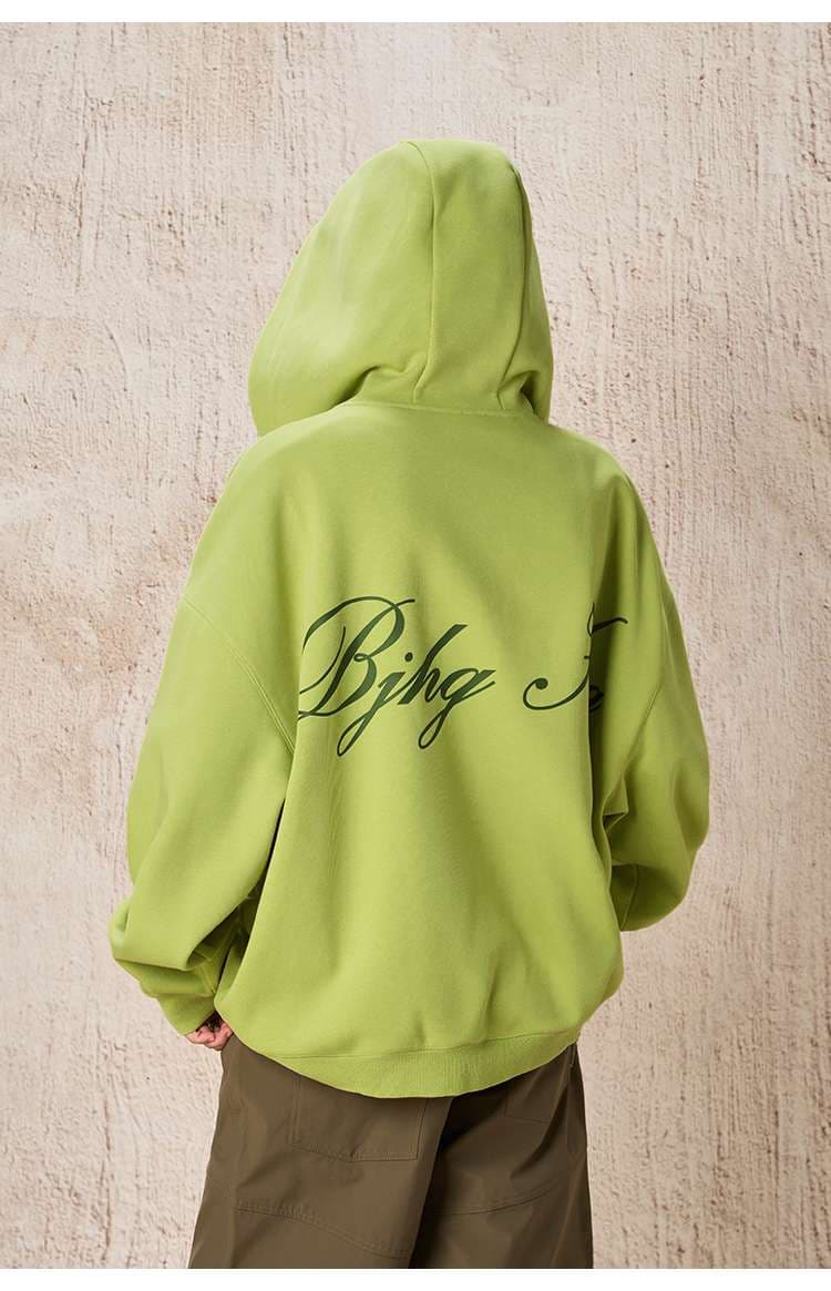 レディース スウェット BJHG オーバーサイズジップアップパーカー