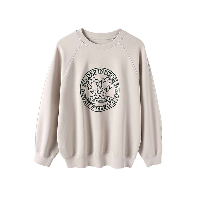 レディース デフィニション サークルロゴ オーバーサイズスウェット