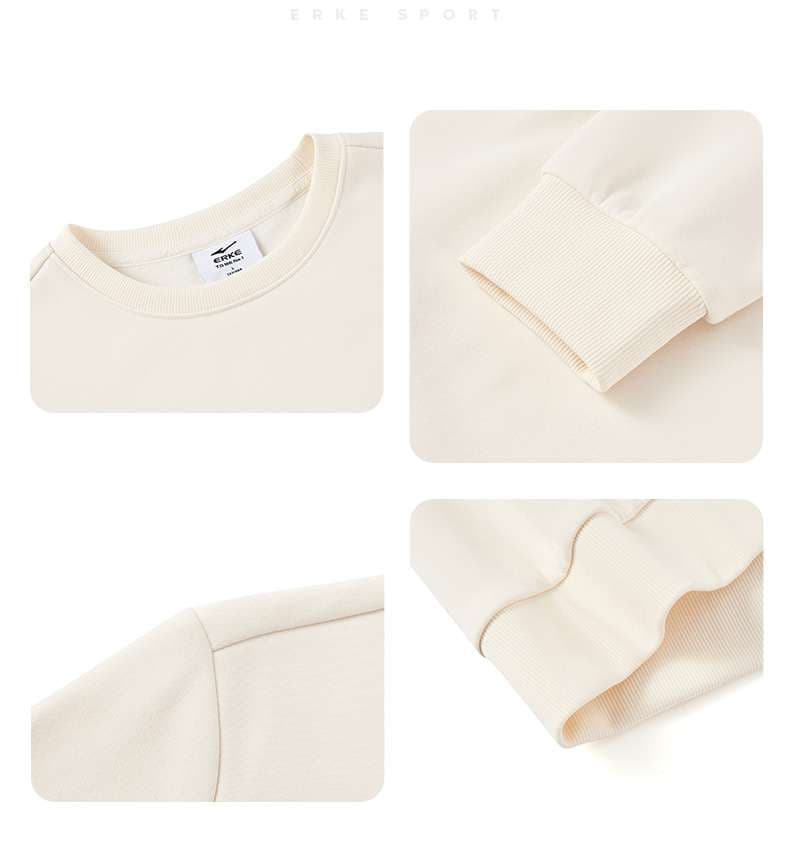 レディース シンプルロゴ刺繍入りクルーネックスウェット