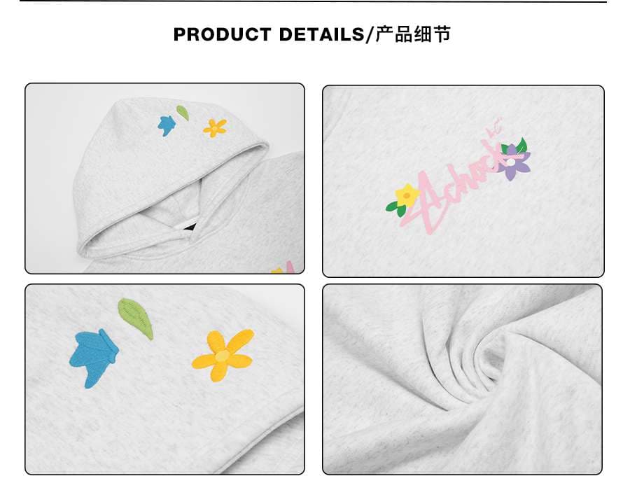 レディース スウェット アシュック フラワーロゴ パーカー