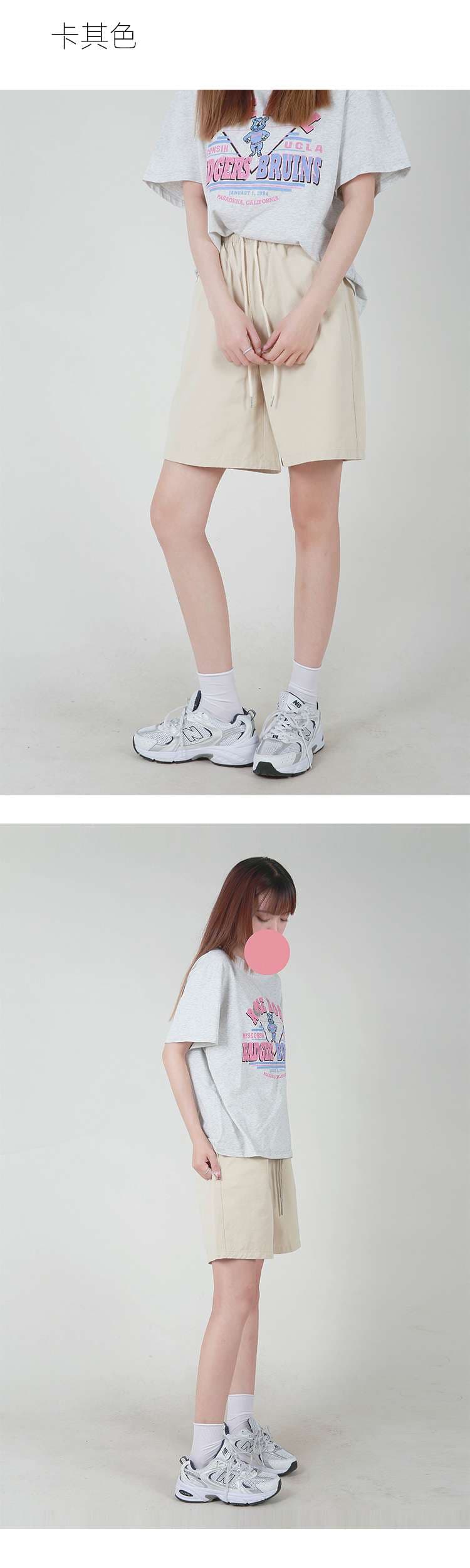 レディース スウェット リラックスフィット ワイドショートパンツ