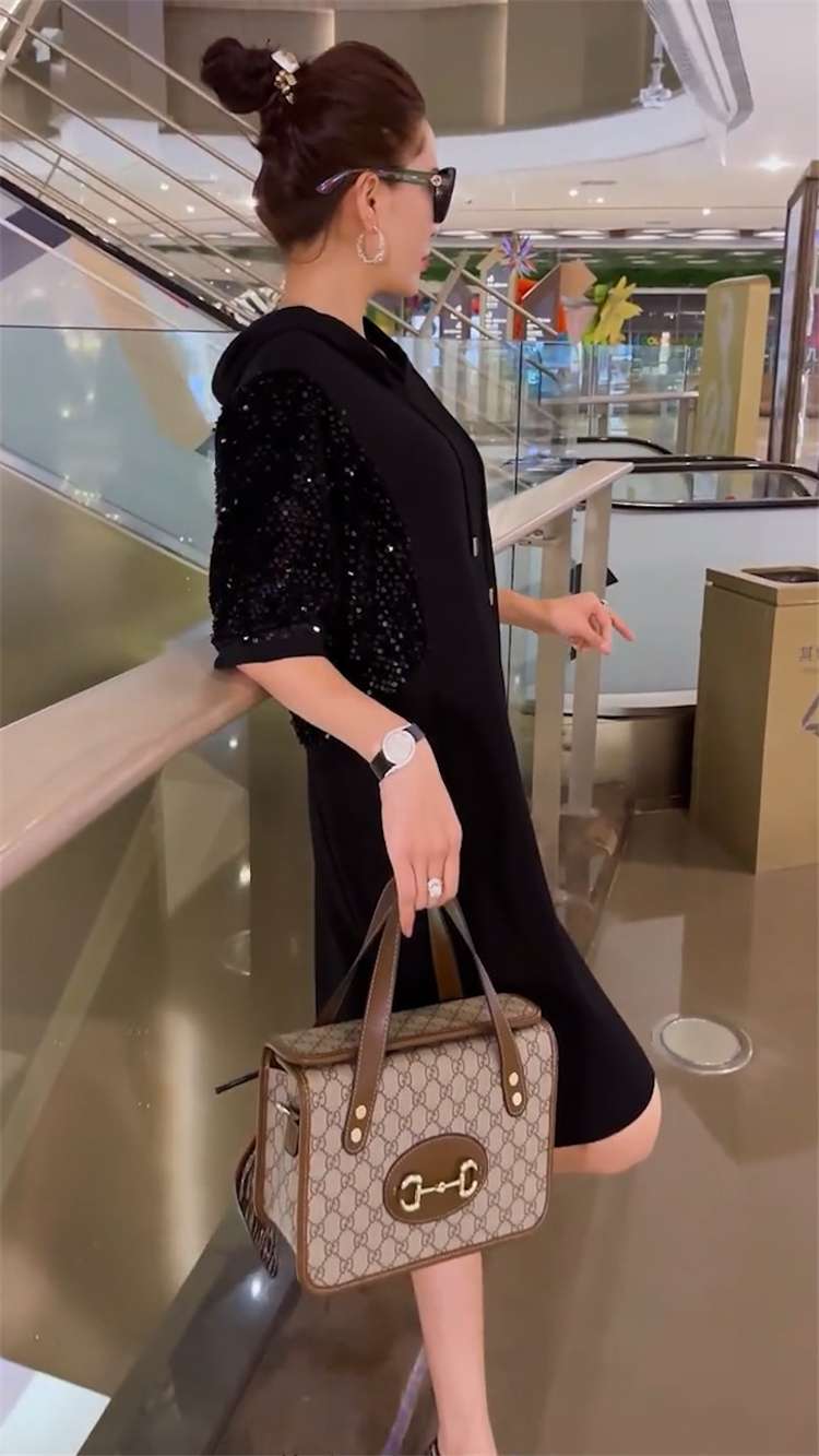 レディース スウェット スパークリングスリーブ フーディワンピース