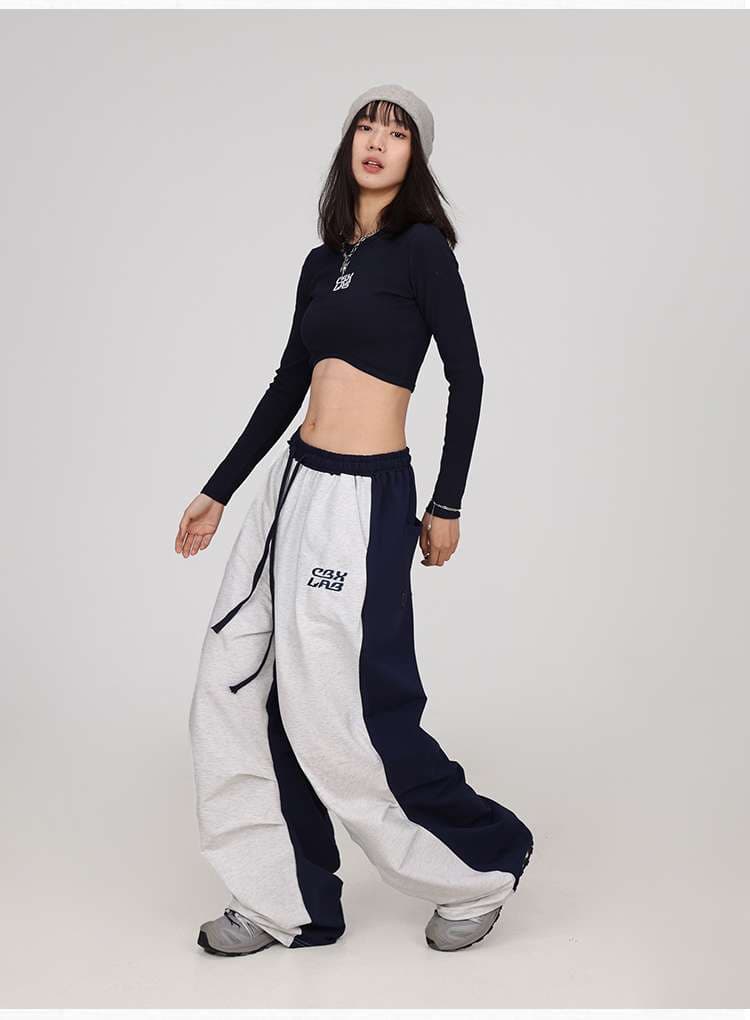 レディース リラックスワイドスウェットパンツ