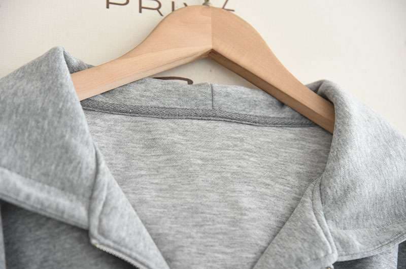 レディース スウェット ゆったりフード付きスポーツブルゾン