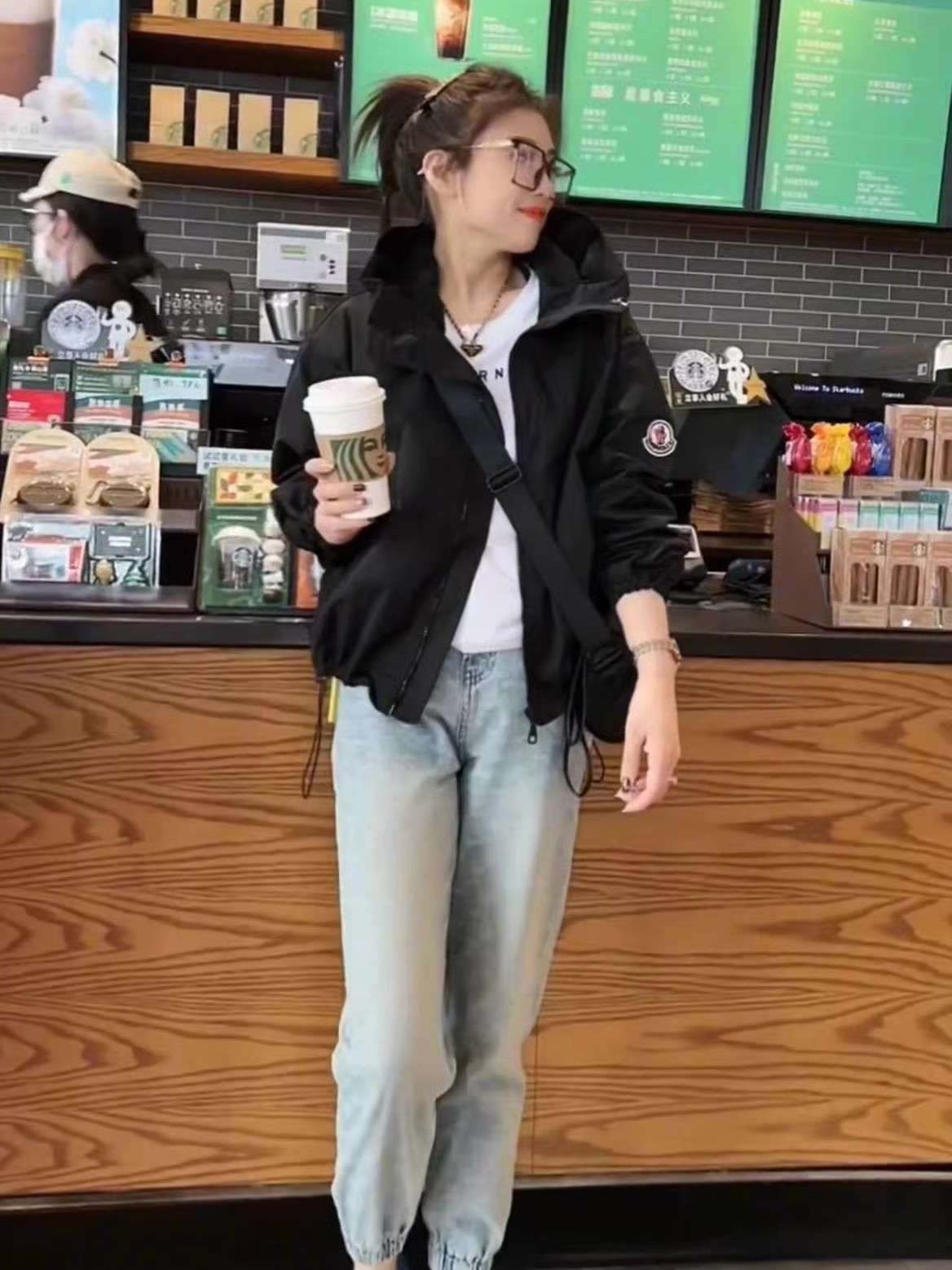 レディース スウェット オーバーサイズ スポーティ ジャケット