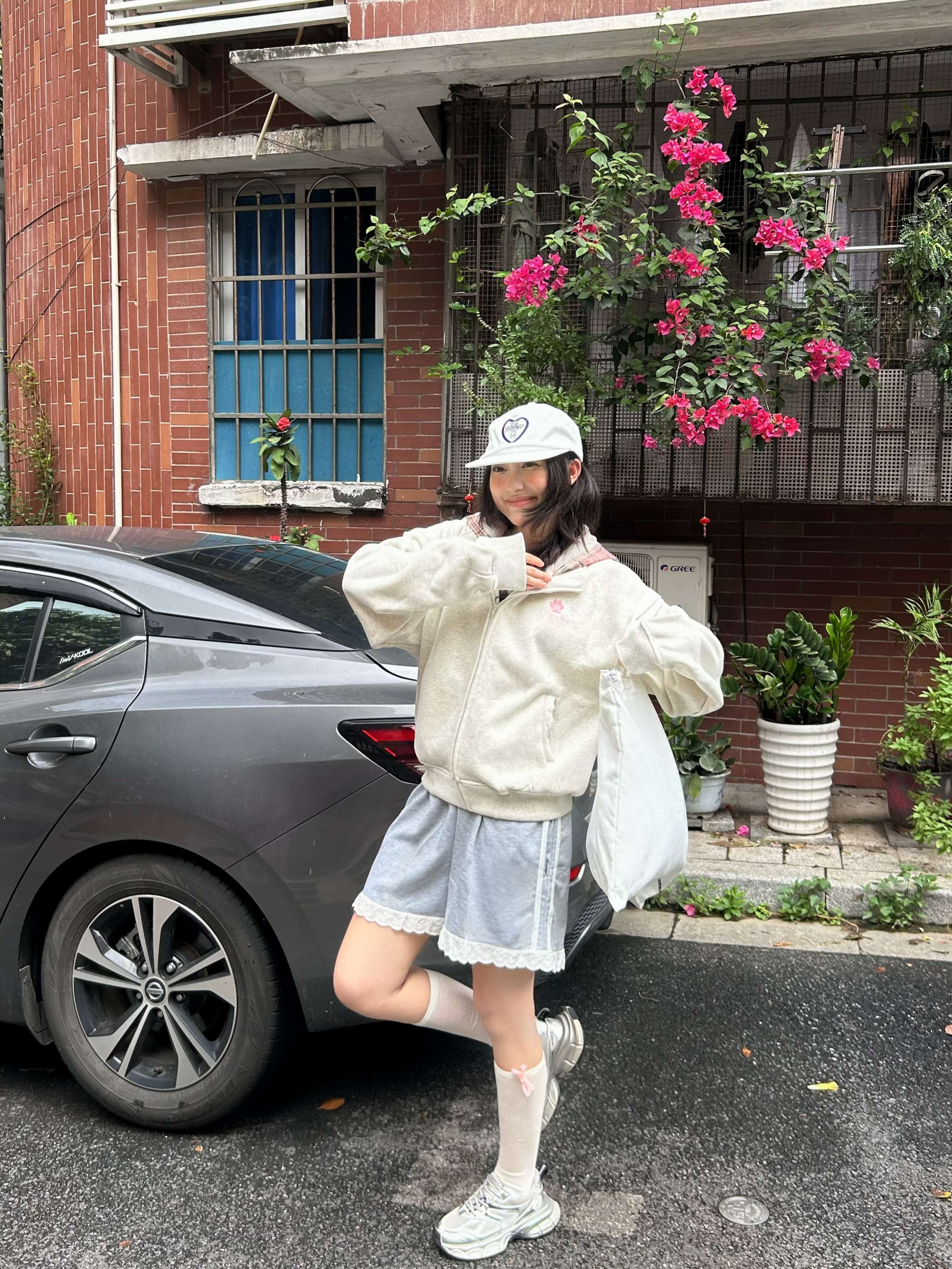 レディース スウェット ゆったりあったかパーカー