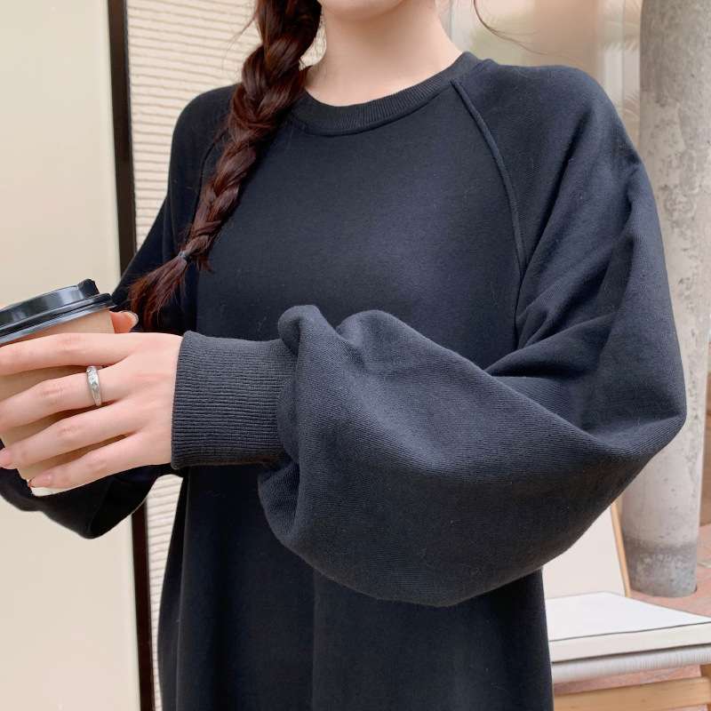 レディース スウェット ティアードデザイン ロング丈ルーム ワンピース