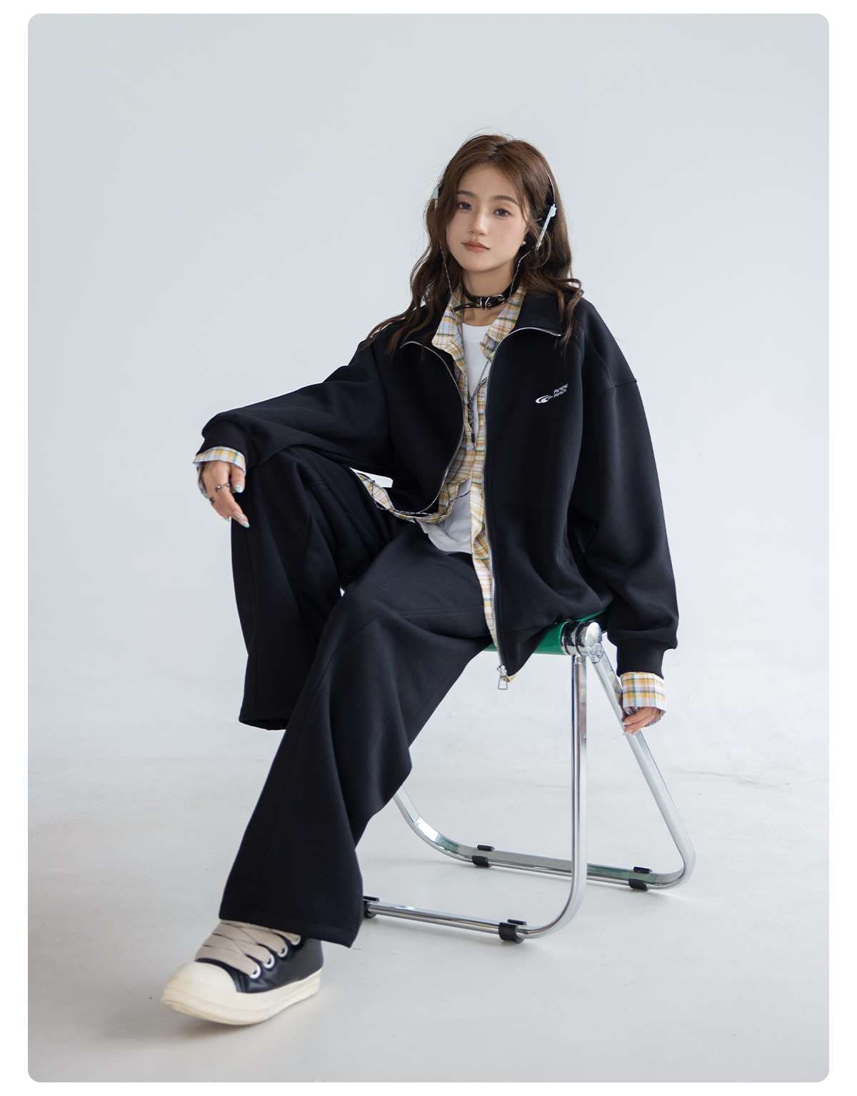 レディース リラックスワイドスウェットパンツ