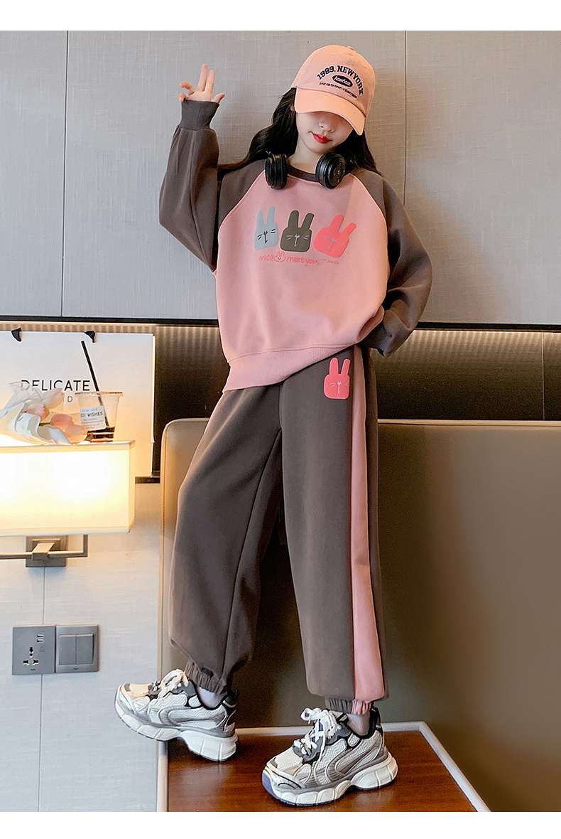 レディース うさぎモチーフスウェットセットアップ