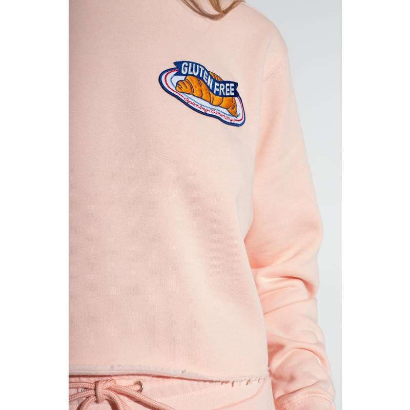 レディース グルテンフリーロゴ入りクロップドスウェット