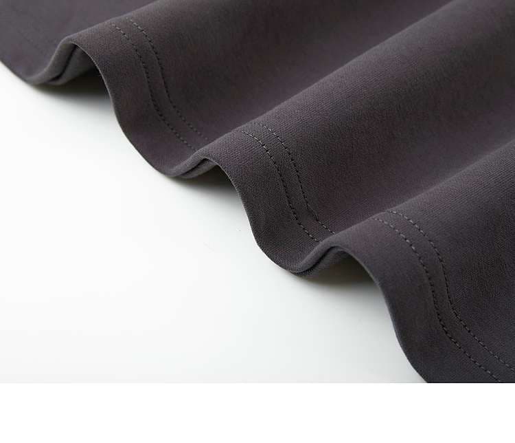 レディース スウェット エレガントシンプル ベルト付き ミディ丈ワンピース