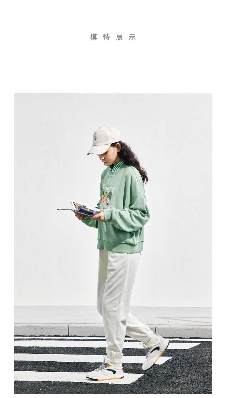 レディース アンタスポーツ アウトドアプリント スウェットシャツ