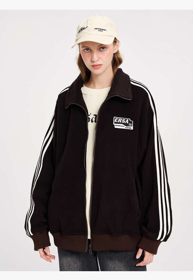 レディース スウェット スポーティーストリート風ジャケット