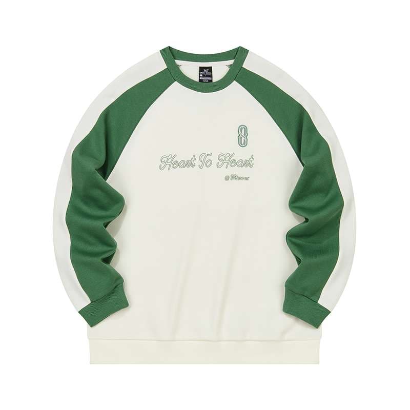 レディース ハートロゴ入りラグランスウェット