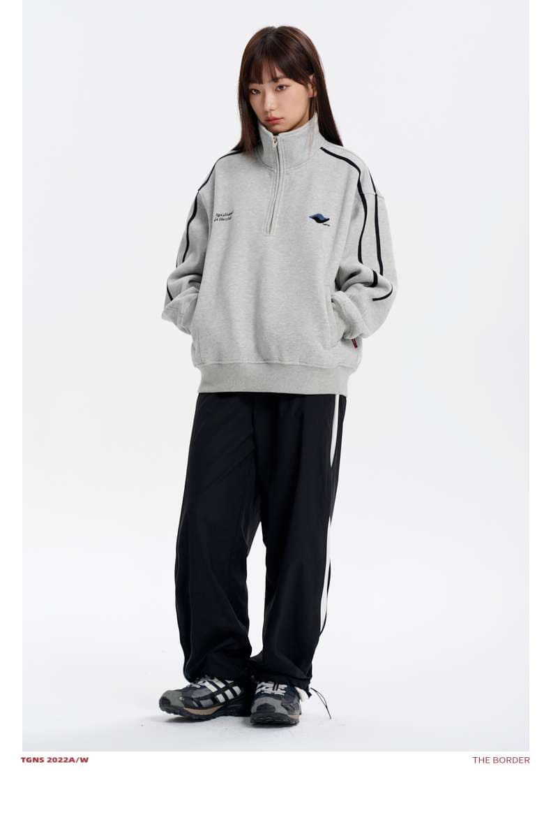 レディース TGNSハーフジップスポーツスウェット