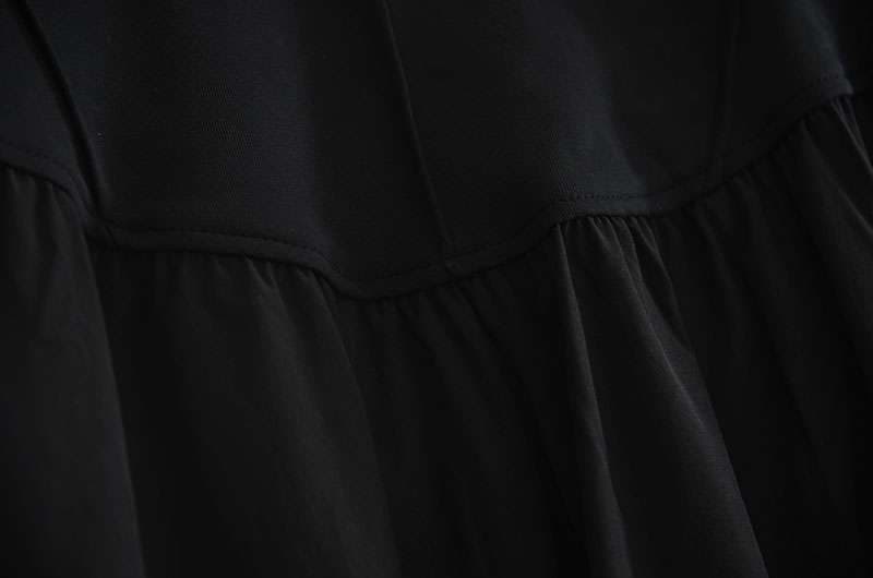 レディース スウェット シンプルエレガント 半袖ロングワンピース