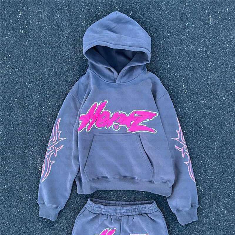 レディース スウェット ストリートスタイル "Heroz" フーディ＆パンツセット
