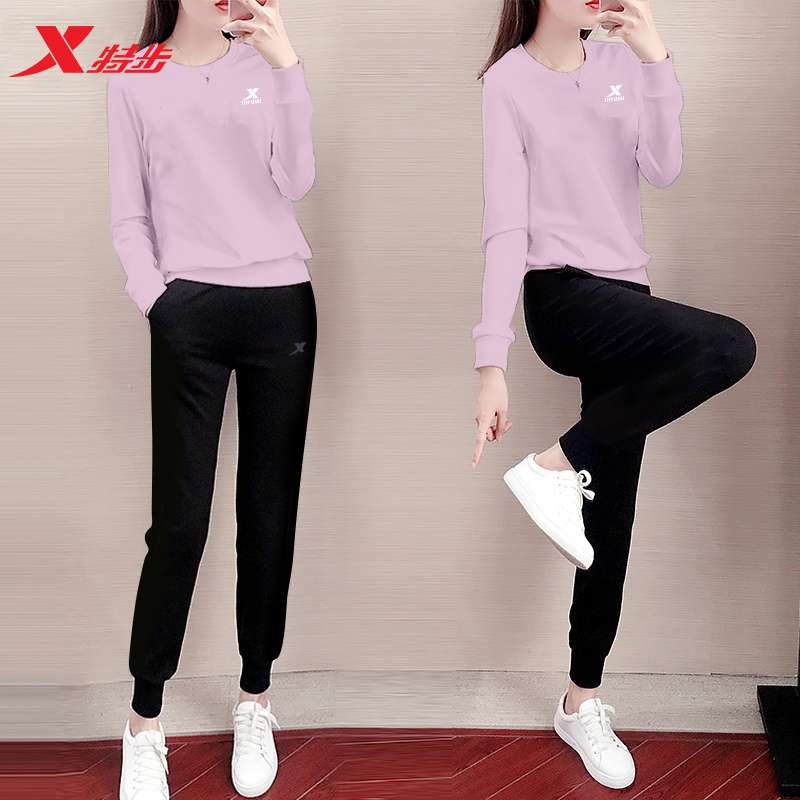レディース X特歩 パステルカラースウェットセットアップ