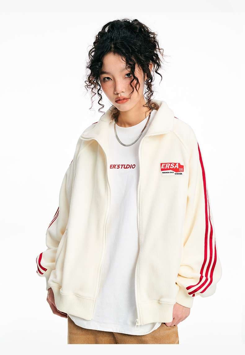 レディース スウェット スポーティーストリート風ジャケット
