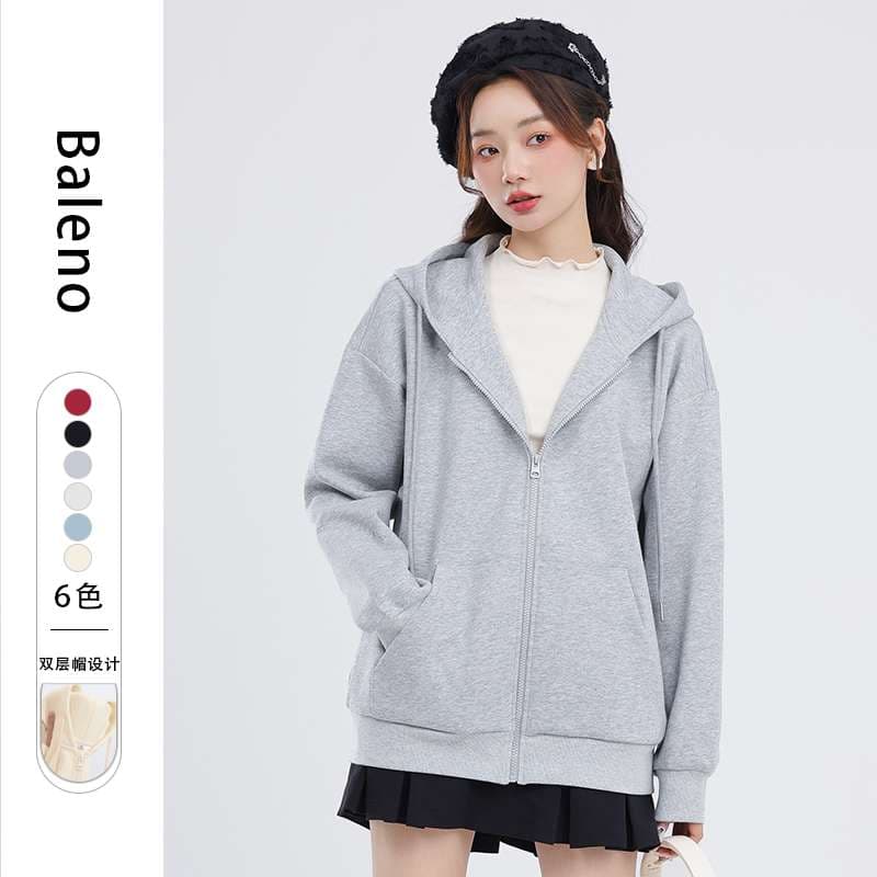 レディース スウェット 快適カジュアル フーディジャケット