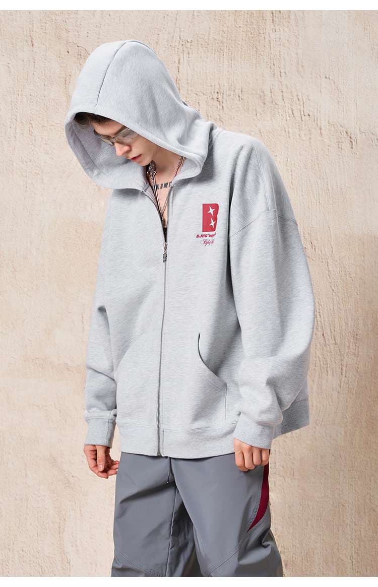 レディース スウェット BJHG オーバーサイズジップアップパーカー