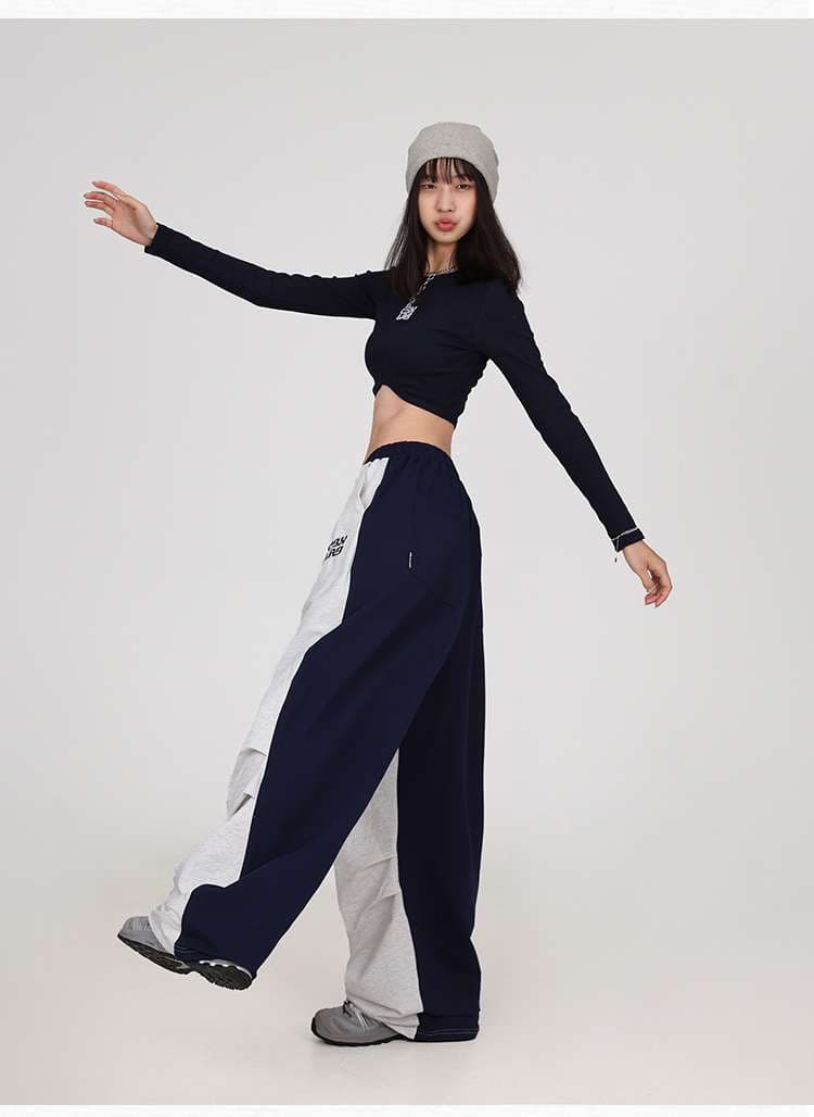レディース リラックスワイドスウェットパンツ