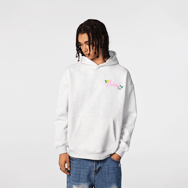 レディース スウェット アシュック フラワーロゴ パーカー