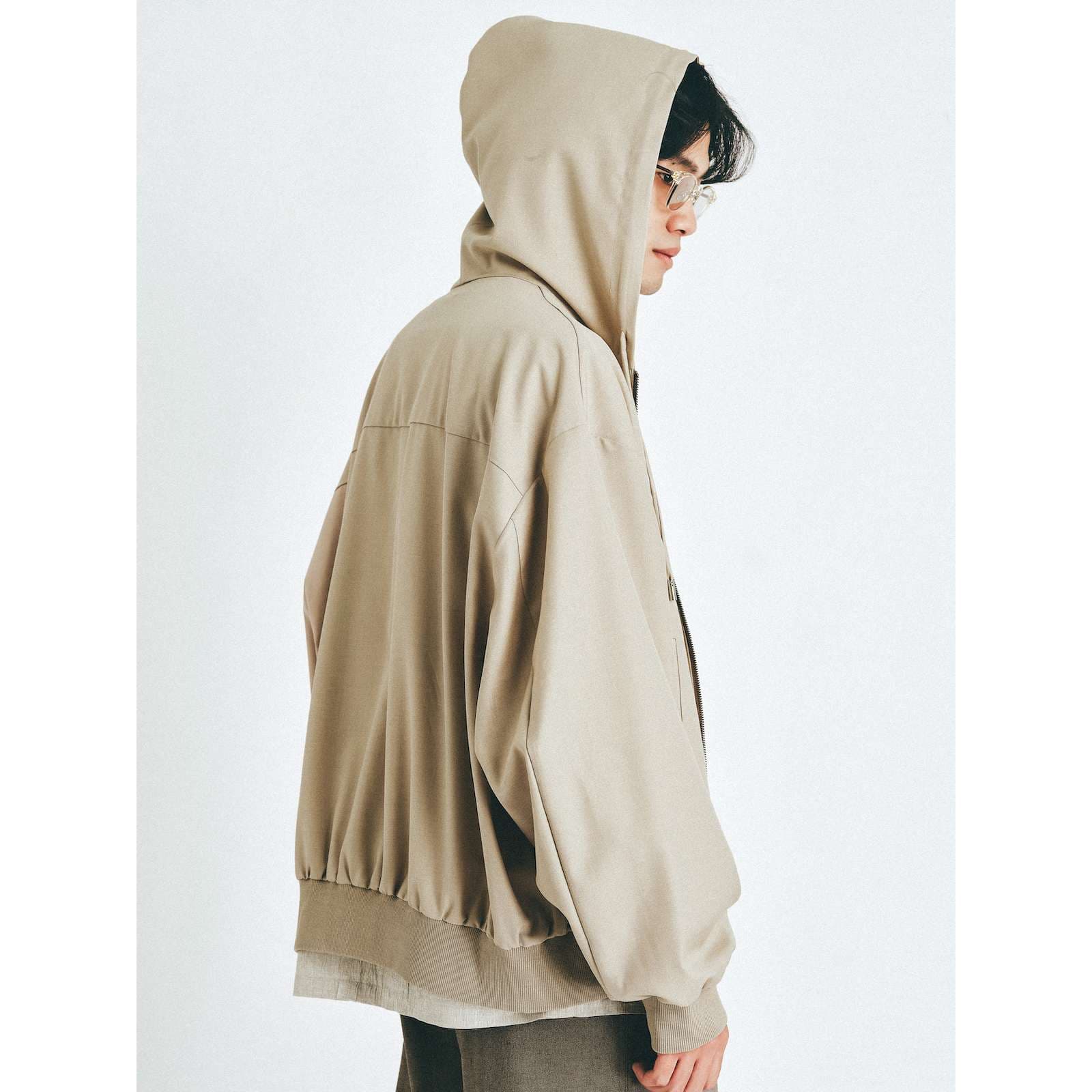 レディース スウェット オーバーサイズ フーディージャケット