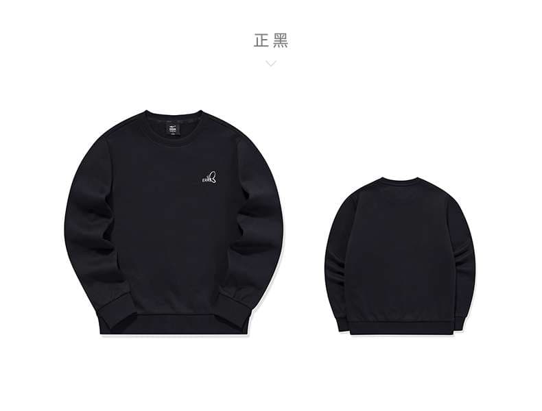 レディース シンプルロゴ刺繍入りクルーネックスウェット