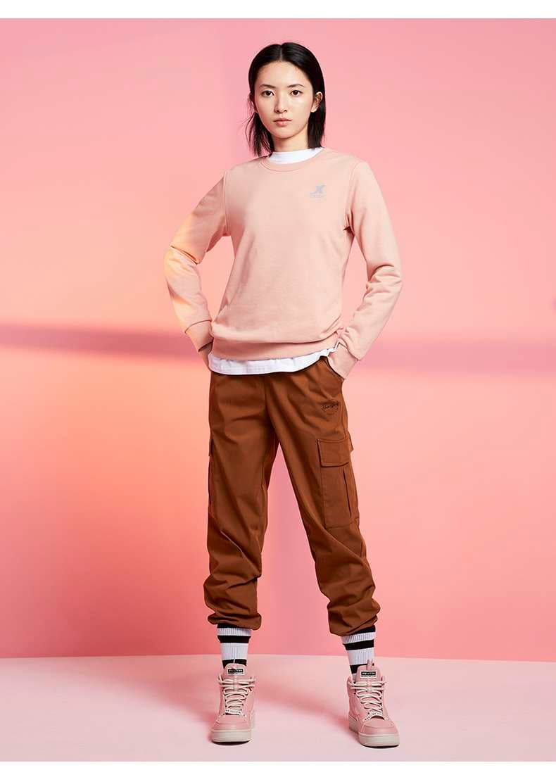 レディース X特歩 パステルカラースウェットセットアップ