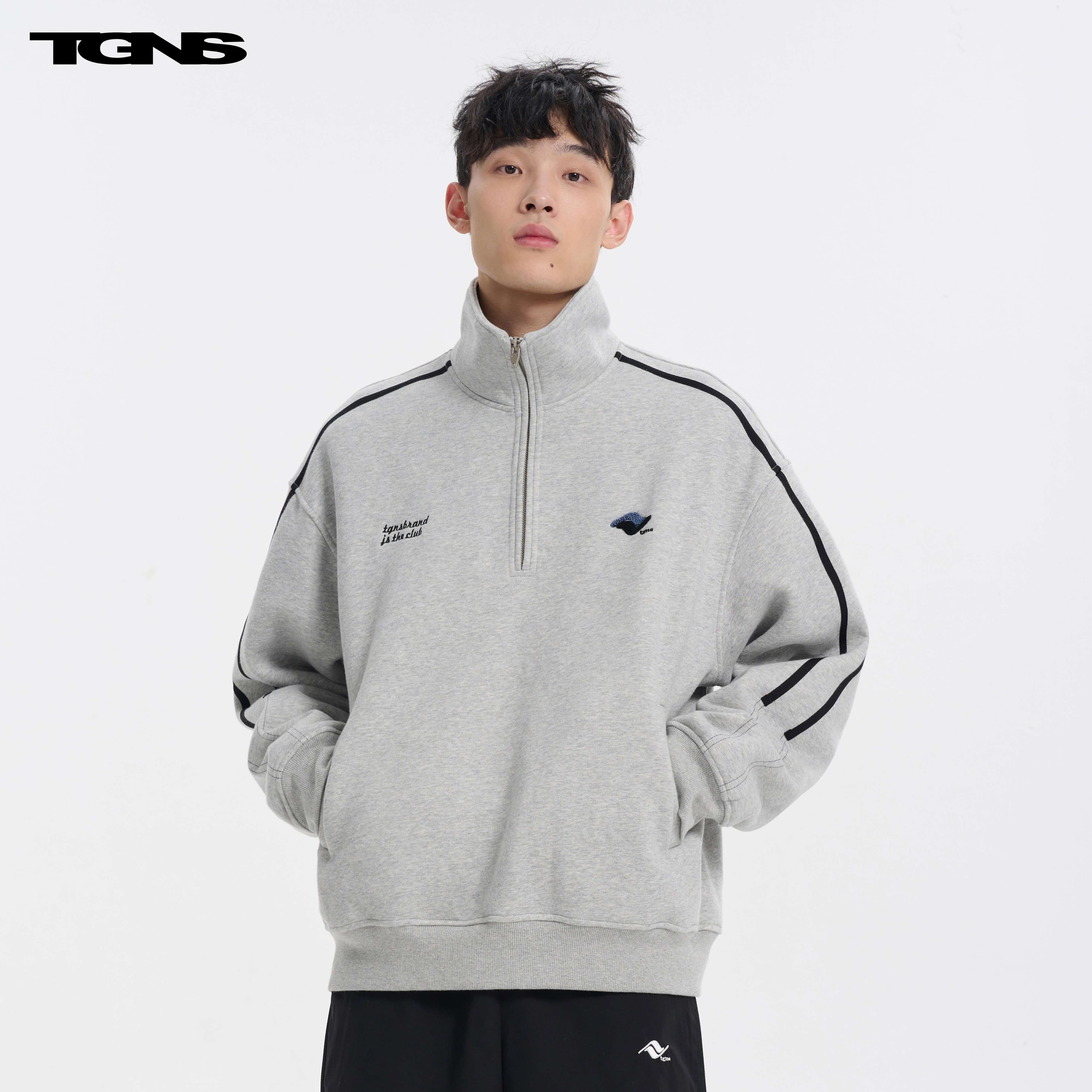 レディース TGNSハーフジップスポーツスウェット