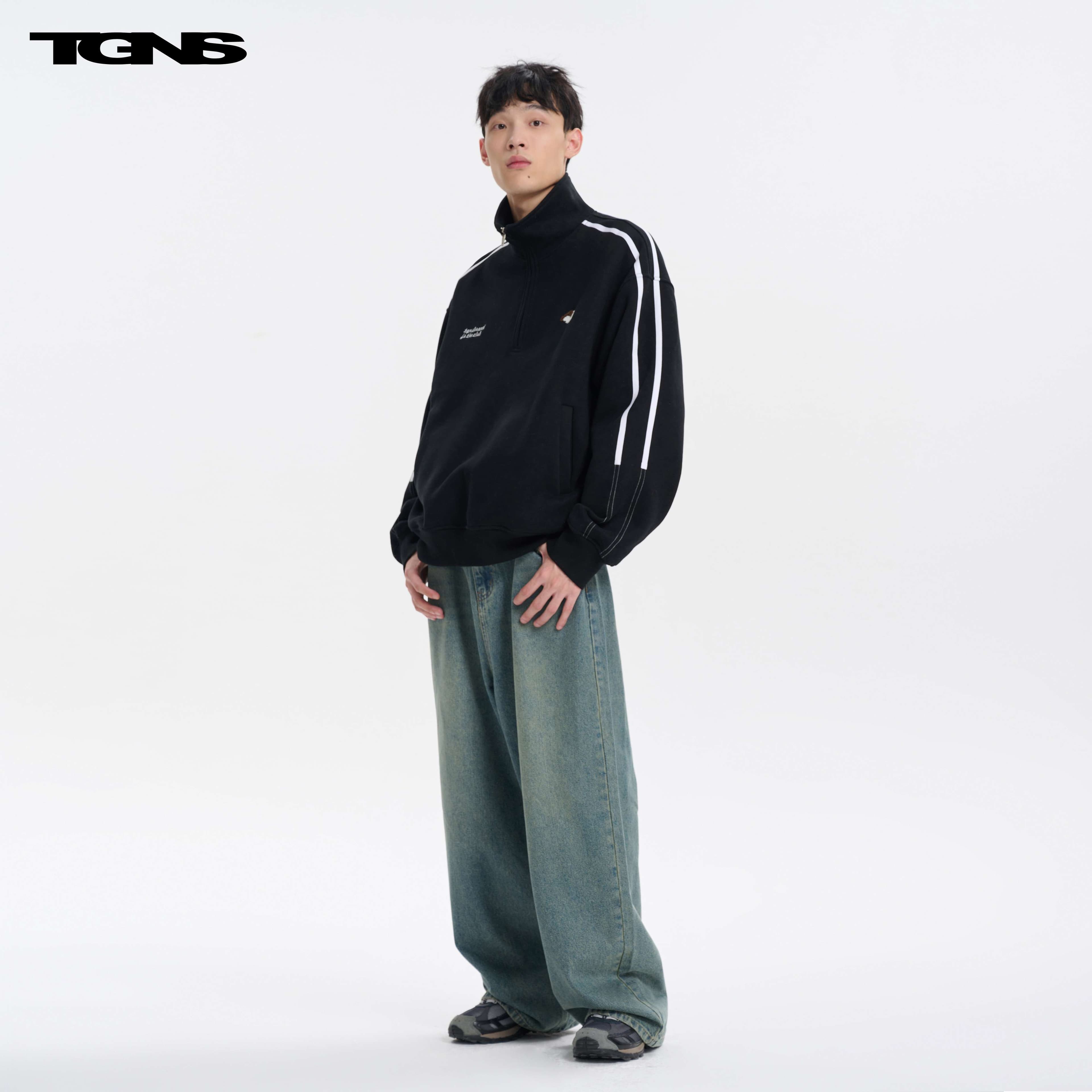 レディース TGNSハーフジップスポーツスウェット