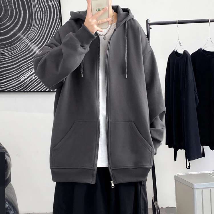 レディース スウェット オーバーサイズ ジップアップパーカー