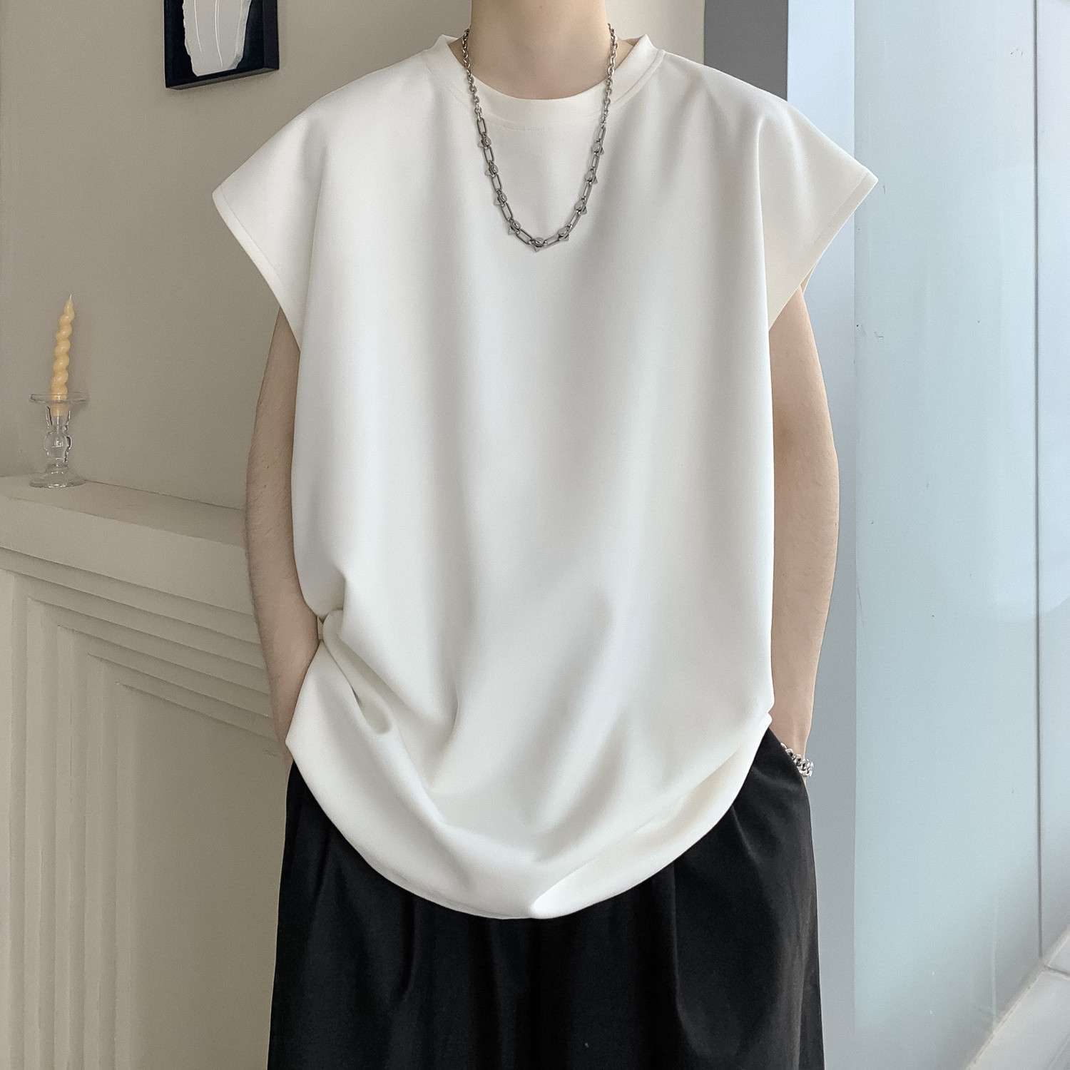 レディース スウェット オーバーサイズ ノースリーブ Tシャツ