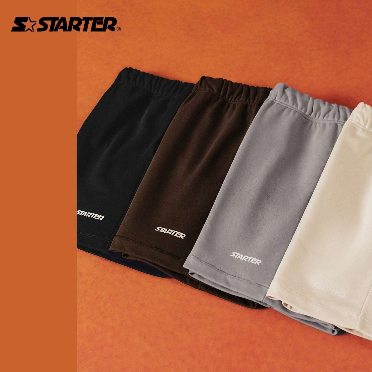 レディース スウェット スターター リラックスフィット ドローストリング ショーツ