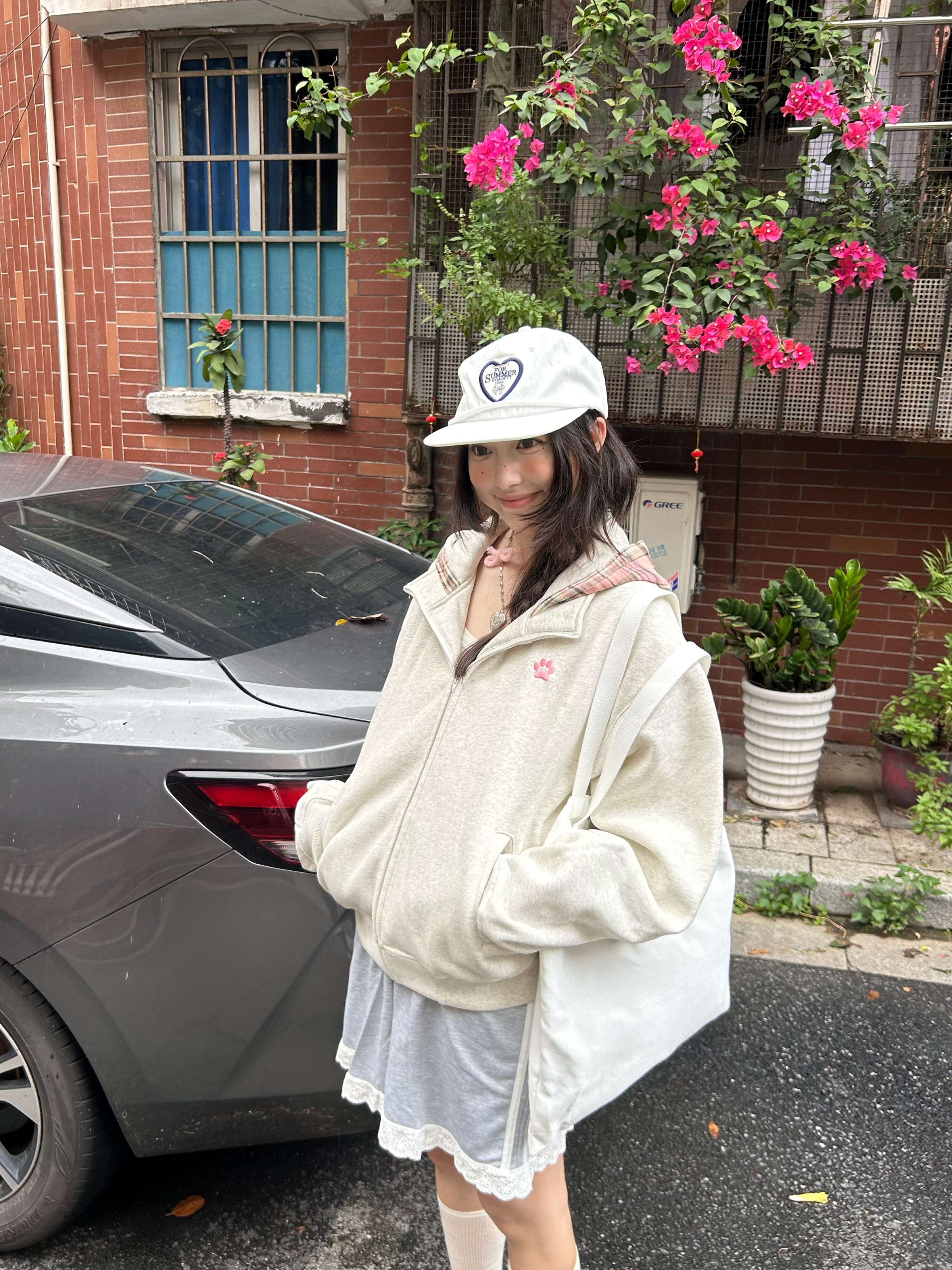 レディース スウェット ゆったりあったかパーカー