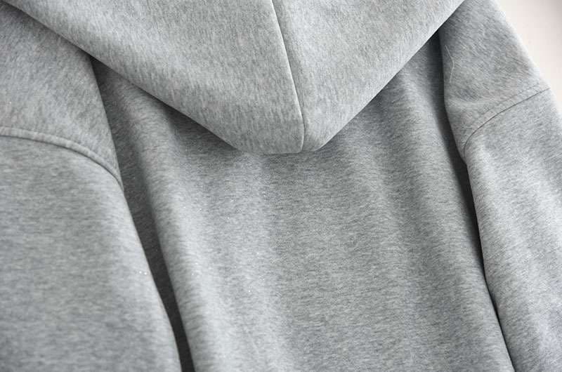 レディース スウェット ゆったりフード付きスポーツブルゾン