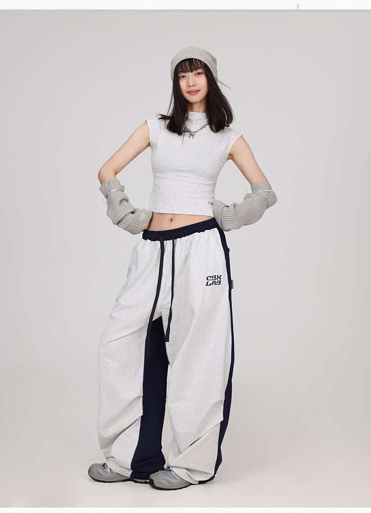 レディース リラックスワイドスウェットパンツ